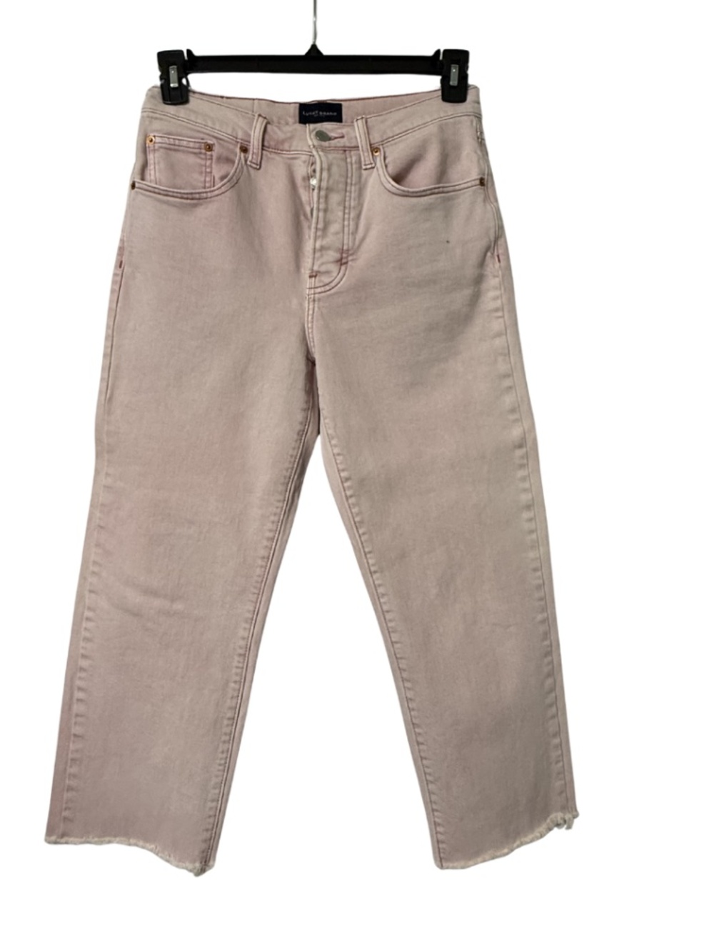 Vintage Lucky Brand Button Fly Crop Jeans, Pink, size 4